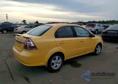 2007 Chevrolet Aveo Lt z USA, uszkodzony, nr VIN KL1TG56647B098019